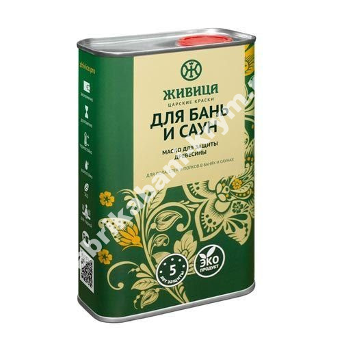 Масло по дереву для бань и саун "Живица" 1л