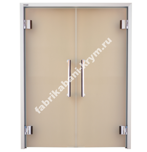 Двери стеклянные, двухстворчатые Grandis GS 15x19