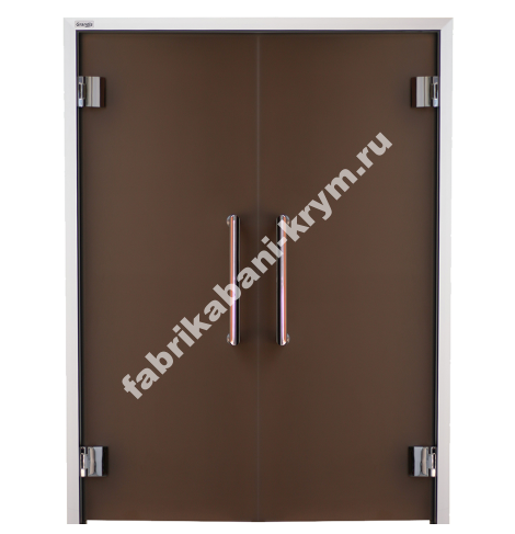 Дверь стеклянная, двухстворчатые Grandis GS 15x20