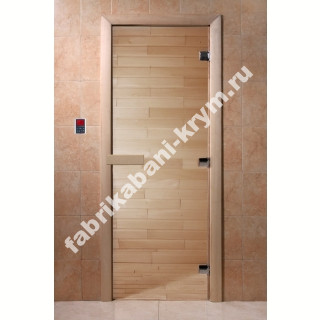 Дверь для саун DoorWood Прозрачное 210х70