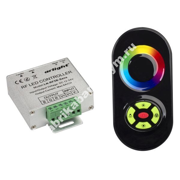 Контроллер LN-RF5B  SENS Black (12-24V,180-360W)