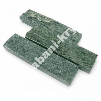 Плитка Змеевик рваный камень 200*40*20